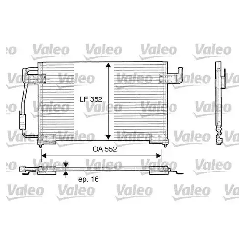 Радиатор кондиционера (конденсатор) VALEO 816850