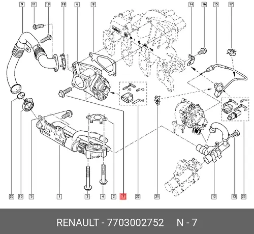 FLANGE SCREW 7703002752 RENAULT