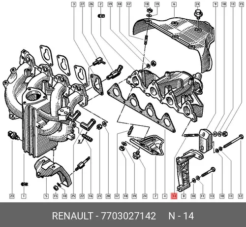 STUD 7703027142 RENAULT