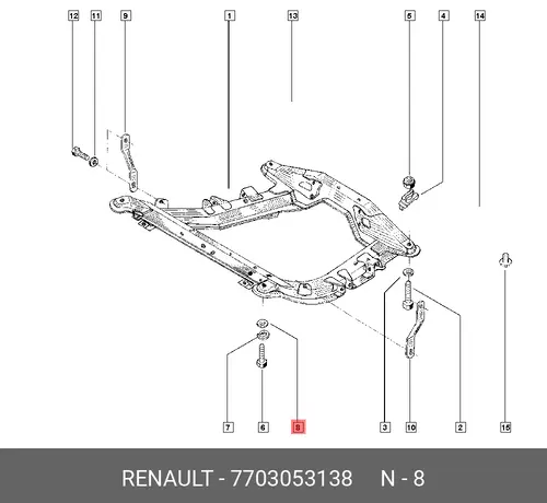 PLAIN WASHER 7703053138 RENAULT