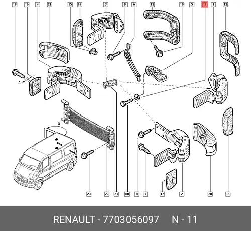 SERRATED WASHER 7703056097 RENAULT