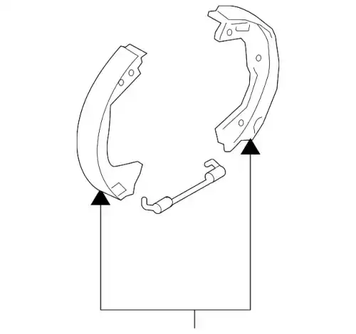 Тормозные колодки барабанные MOBIS 583052MA00