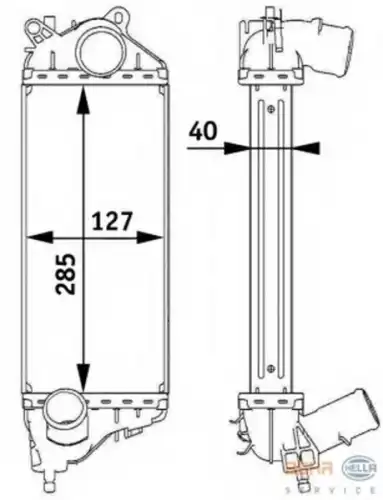 Интеркулер HELLA 8ML 376 729-551