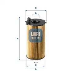 Фильтр масляный UFI 2516700