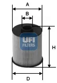 Топливный фильтр UFI 2607700