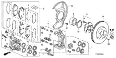 Тормозные колодки дисковые HONDA 45022SHJ415