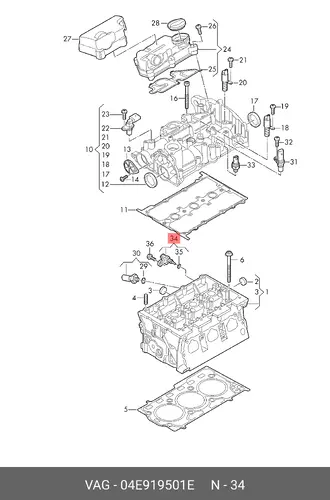 04E919501E SENSOR VAG