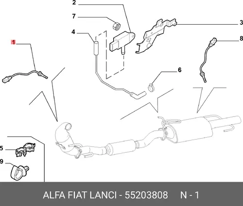 Лямбдазонд 55203808 FIAT