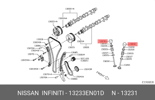 Гидрокомпенсатор NISSAN 13233EN01D