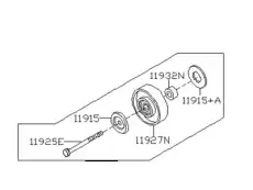 ДЕТАЛЬ 119257S00B NISSAN