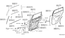 Уплотнитель двери NISSAN 828383JA1A