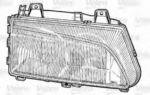 Стекло фары VALEO 087321