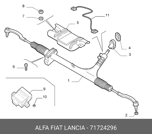 Рулевая рейка ALFA ROMEO 71724296