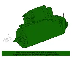 Стартер PORSCHE 06H911021D
