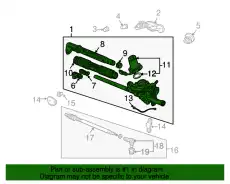 Рулевая рейка HONDA 53606-S5A-G01