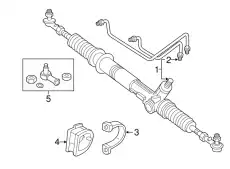 Рулевая рейка JAGUAR MNC3901ADE