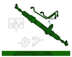 Рулевая рейка JAGUAR MNC3901ADE