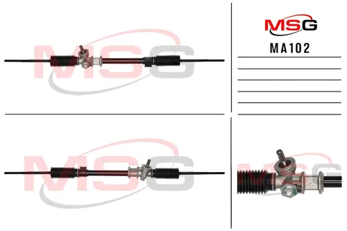 Рулевая рейка MSG MA 102