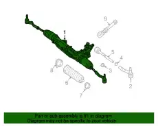 Рулевая рейка MB 204 460 32 00