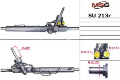 Рулевая рейка MSG SU 213R