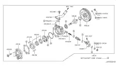 Насос гидроусилителя руля NISSAN 491101CA0A