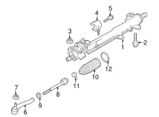 Рулевая рейка PORSCHE 970347011RX