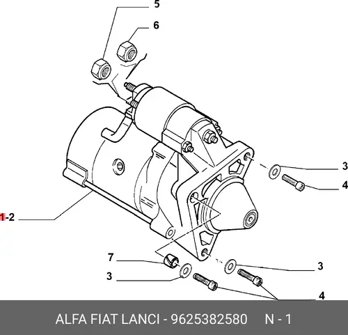 Стартер LANCIA 9625382580