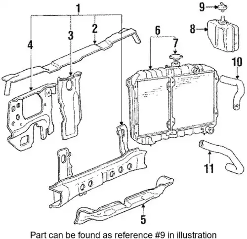 Крышка радиатора MITSUBISHI MB241876