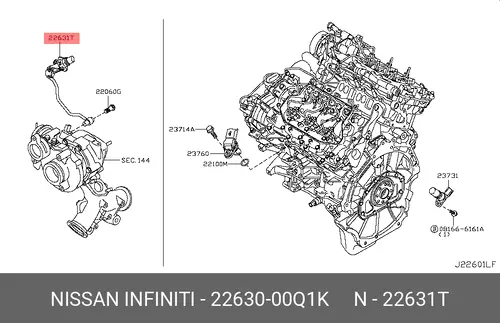 Датчик температуры 22630-00Q1K NISSAN