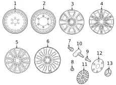 Valve Stem ! \10>23 MB Sprinter 1500 2.0L L4 000 400 27 13