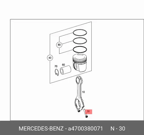 PLEUELSCHRAUBE 4700380071 MB