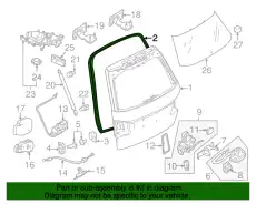 Уплотнитель двери MB 212 740 03 78