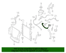 ШЛАНГ РАДИАТОРА 251 501 82 82 MB