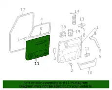Уплотнитель двери MB 463 727 01 00