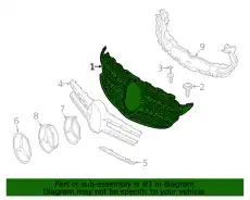 Решетка радиатора MB 205 888 03 23