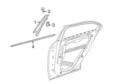 Уплотнитель двери MB 156 735 09 00