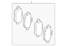 Тормозные колодки дисковые MB 007 420 34 20