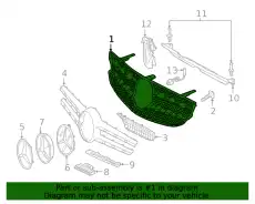Решетка радиатора MB 253 888 00 00