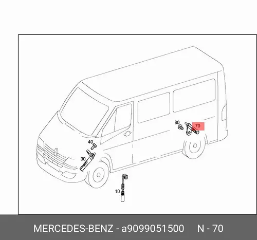 Датчик ABS MB 909 905 15 00