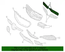 Решетка радиатора MB 2178881123