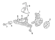 Knuckle !Left \10>18 MB Sprinter 2500 3.0L V6 906 330 49 20