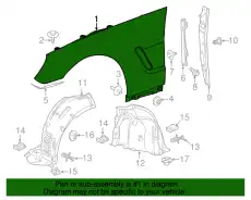Крыло MB 231 880 10 00