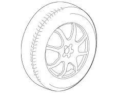  КОЛЕСО В СБОРЕ 4,5BX19 СТАЛЬНОЕ 253 400 03 00 MB