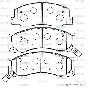 Тормозные колодки дисковые ADVICS A1N093