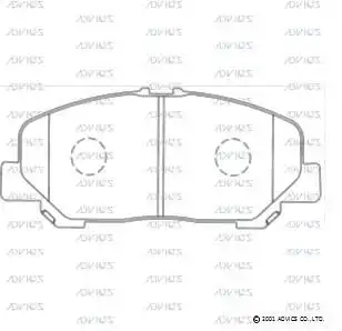 Тормозные колодки дисковые ADVICS A1N139