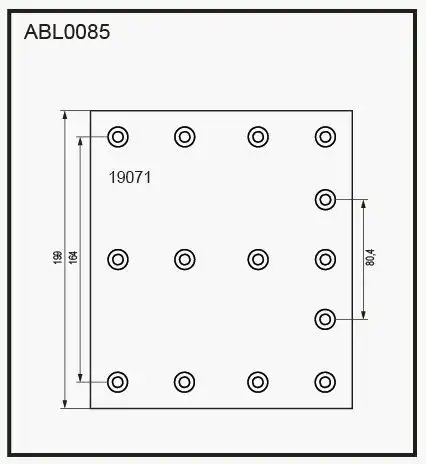 Накладки тормозные ALLIED NIPPON ABL 0085