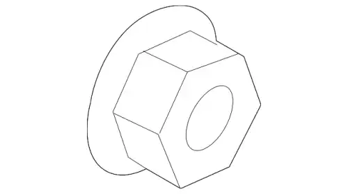 NUT - HEX. LR077860 LAND ROVER