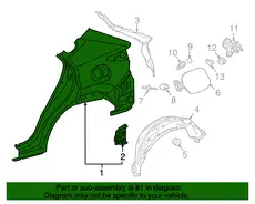 Крыло TOYOTA / LEXUS 6160278041