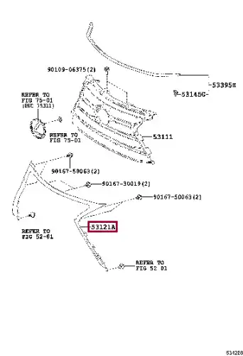  МОЛДИНГ 5312178021 TOYOTA / LEXUS