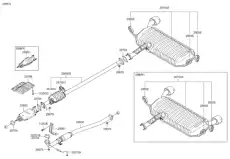 выхлопная труба 286501F081 HYUNDAI